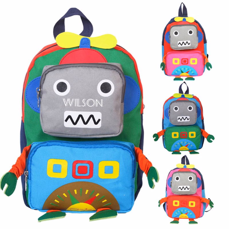 Oxford robot Kindergarten Kid's Backpack