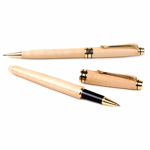 Impella Metal Rollerball Pen and Pencil Set
