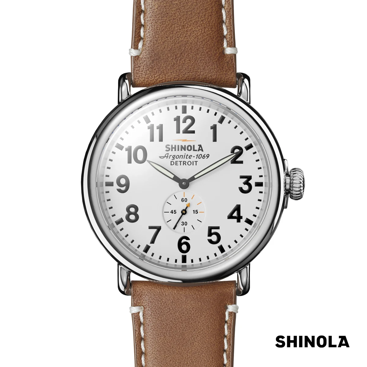 Shinola® Runwell Watch - White/Tan 1