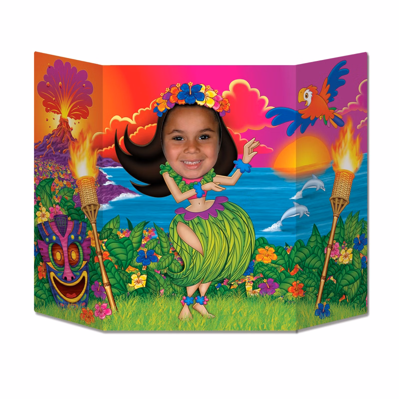 Hula Girl Photo Prop