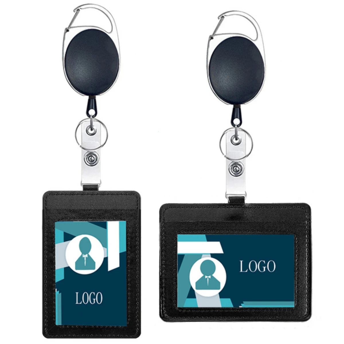 Retractable PU Leather Card Holder 1