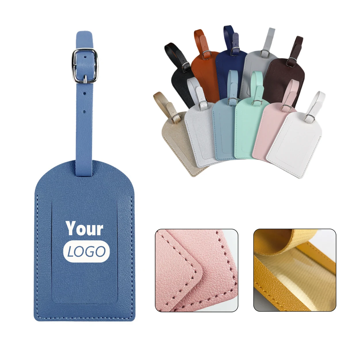 Personalized Travel Luggage Tag in PU Leather 1