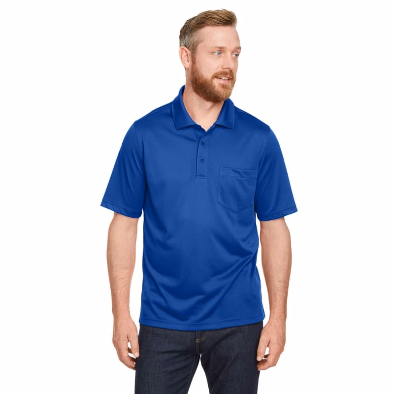 Harriton Men's Advantage Snag Protection Plus IL Pocket Polo