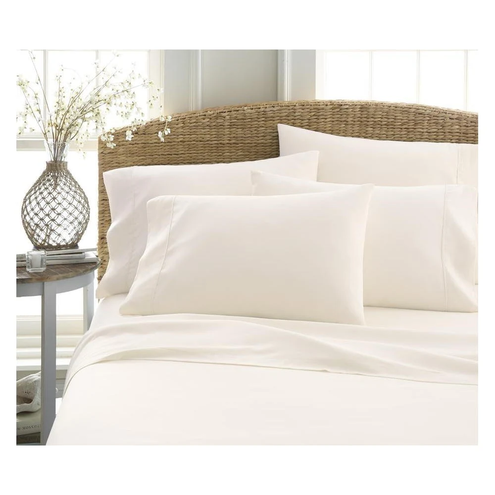 Double Brushed Sheet Sets - Ivory King 6 Piece 1