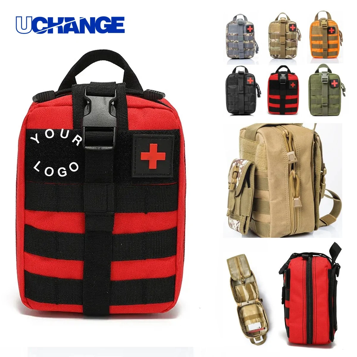 Portable First Aid Organizer Pouch with Zipper 1
