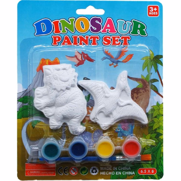 Dinosaur Paint Sets - Assorted 7 Piece