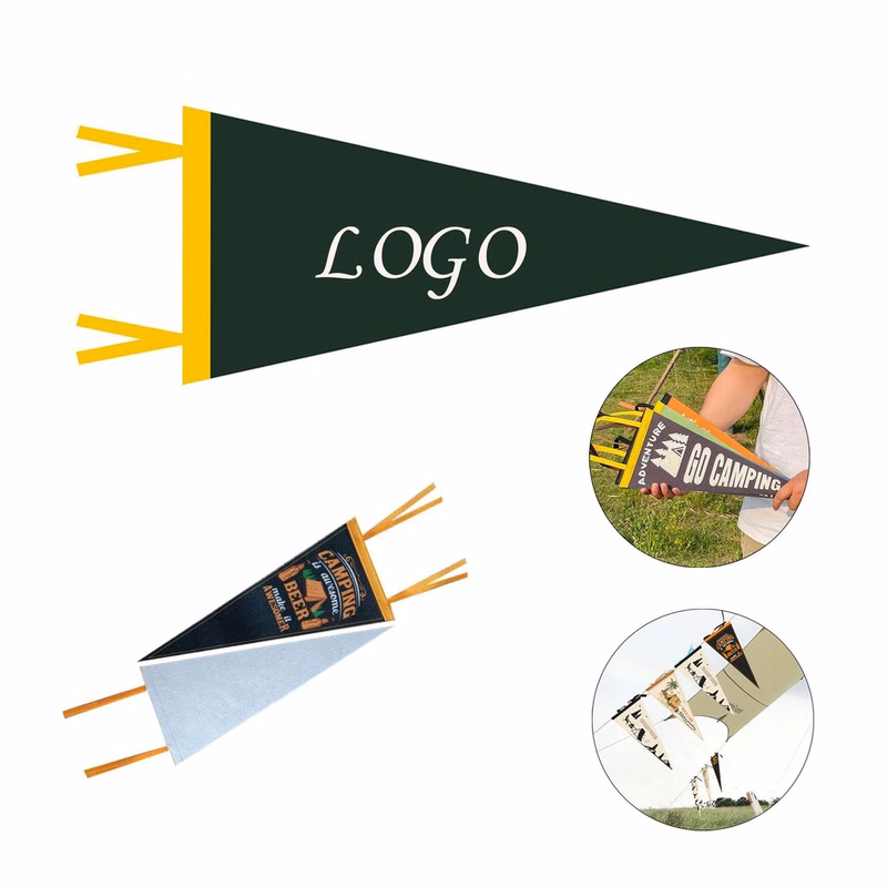 Triangle Felt Pennat Flags