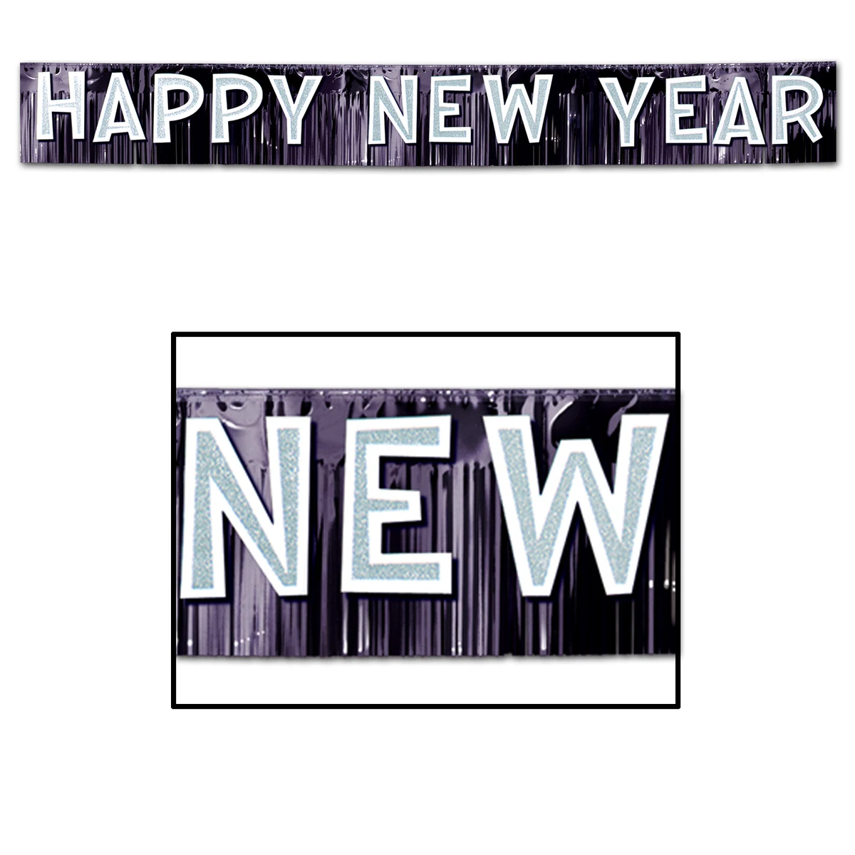 Metallic Happy New Year Banner 1