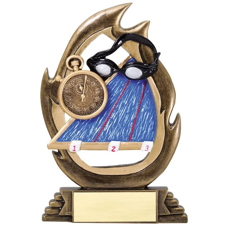 7 1/4" Tall Swimming Flame Series Award 1