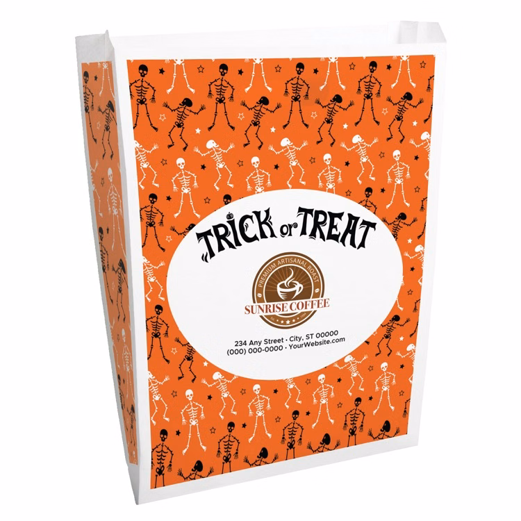Halloween Scatter Design 2 Merchant Paper Bags (12" x 15" x 2.5")