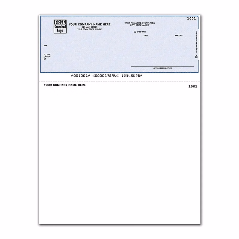 Laser Top Check with Multi-Purpose Voucher
