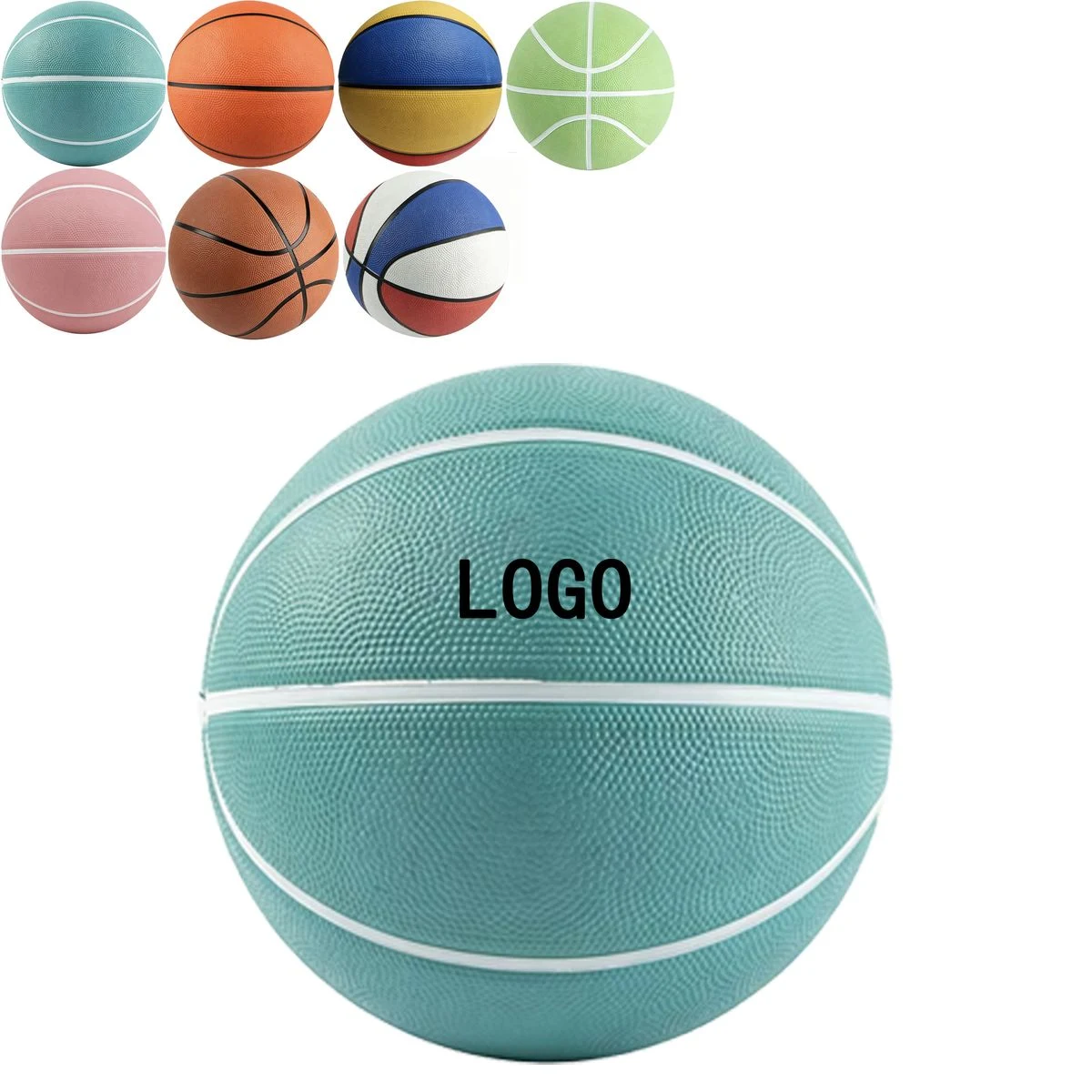 Custom Printed Size 7 Rubber Basketball 1