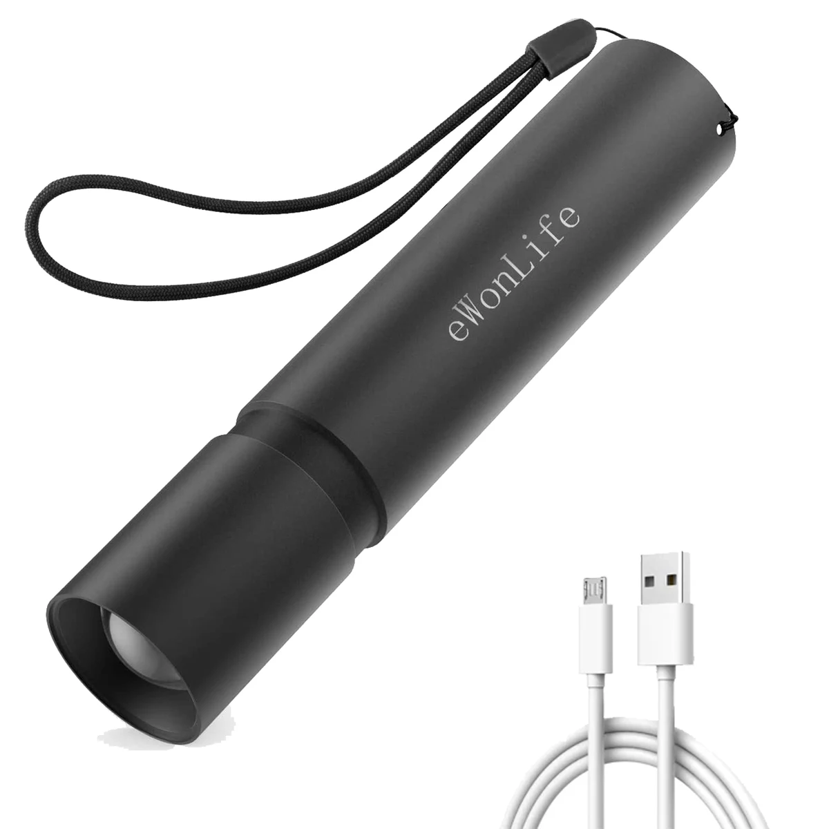 USB Rechargeable Aluminum Flashlight 1