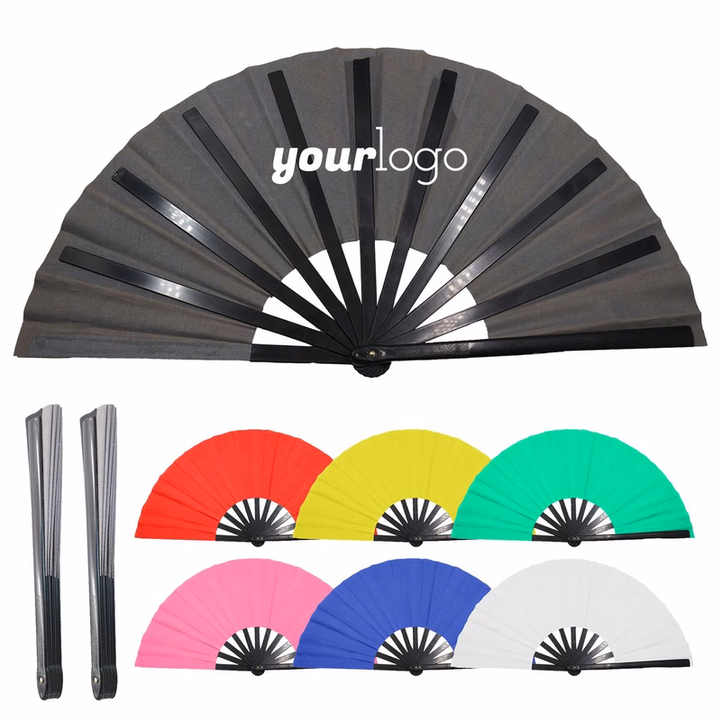 13" Folding Kung Fu Hand Fan for Dance & Festivals