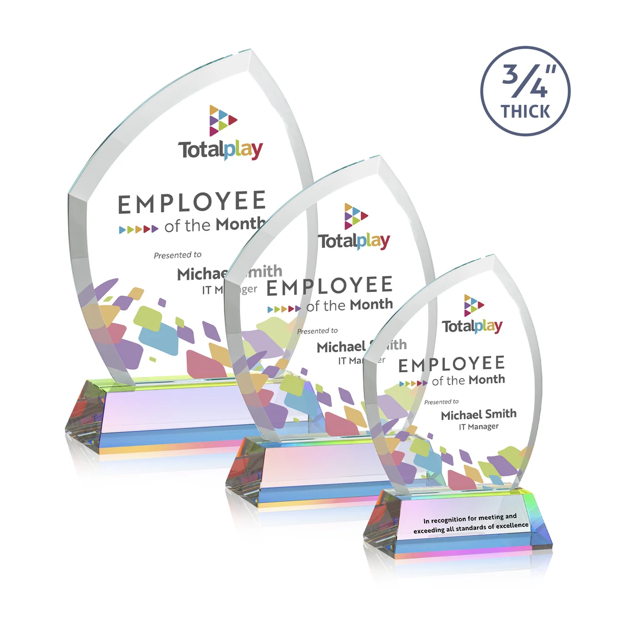 Daltry VividPrint™ Award on Newhaven Base - Prismatic 1