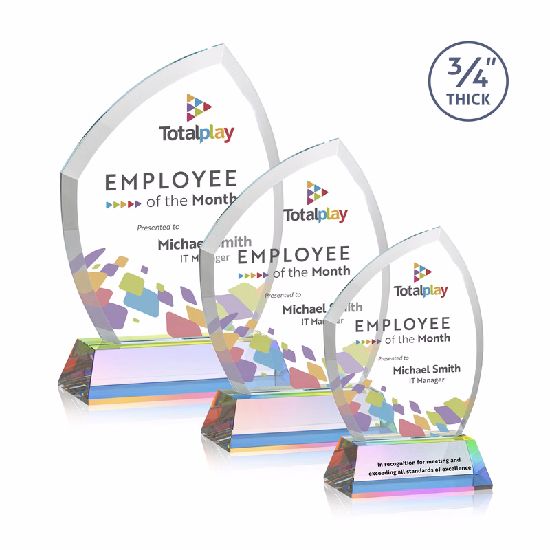 Daltry VividPrint™ Award on Newhaven Base - Prismatic