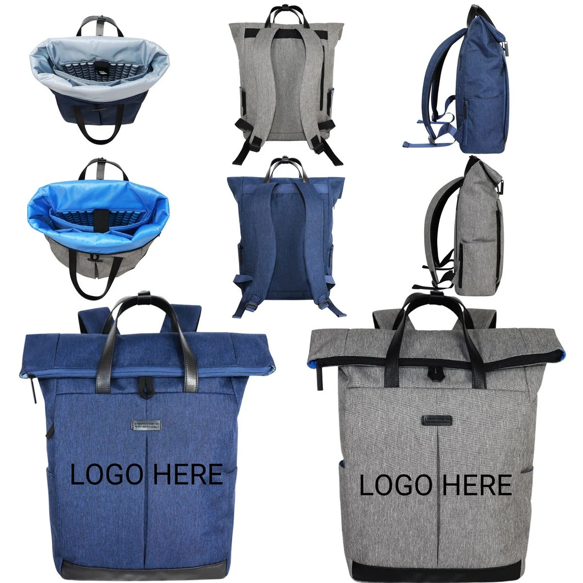Eco Friendly Rolltop Backpack With Custom Logo 1