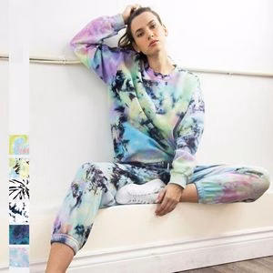 Women'S Tie-Dye Digital Printing Sleeve