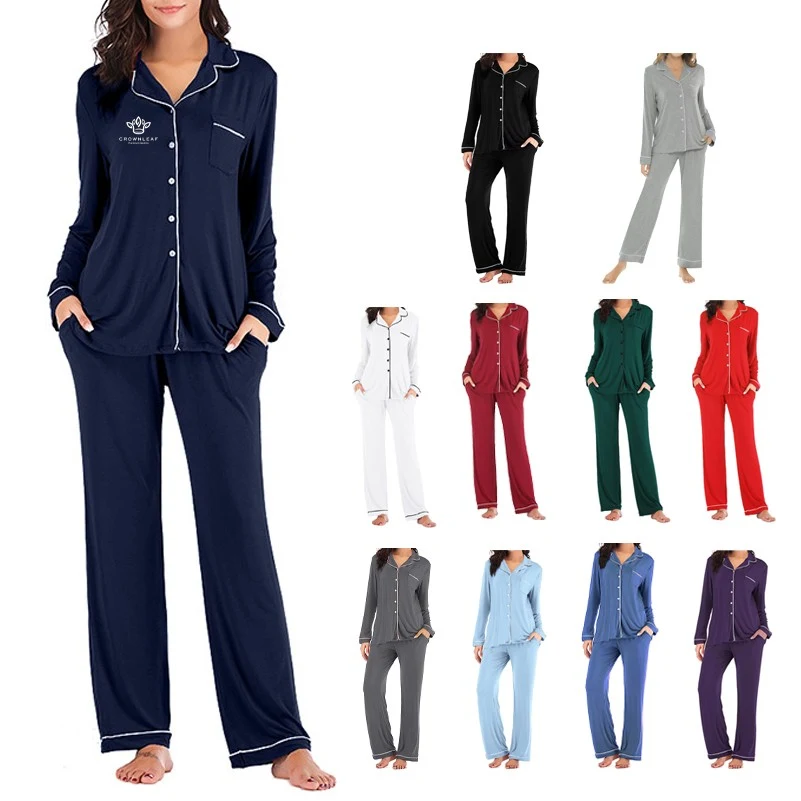 Modal Pajamas Two-Piece Soft PJs Sets For Women 1
