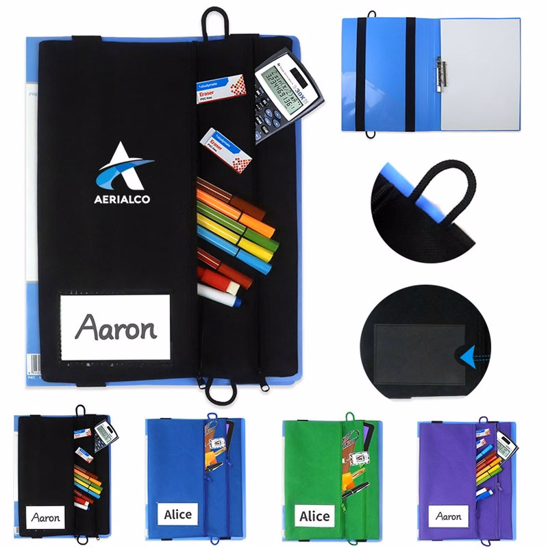 Adjustable Elastic Band Multi Pockets File Folder Binder Bag