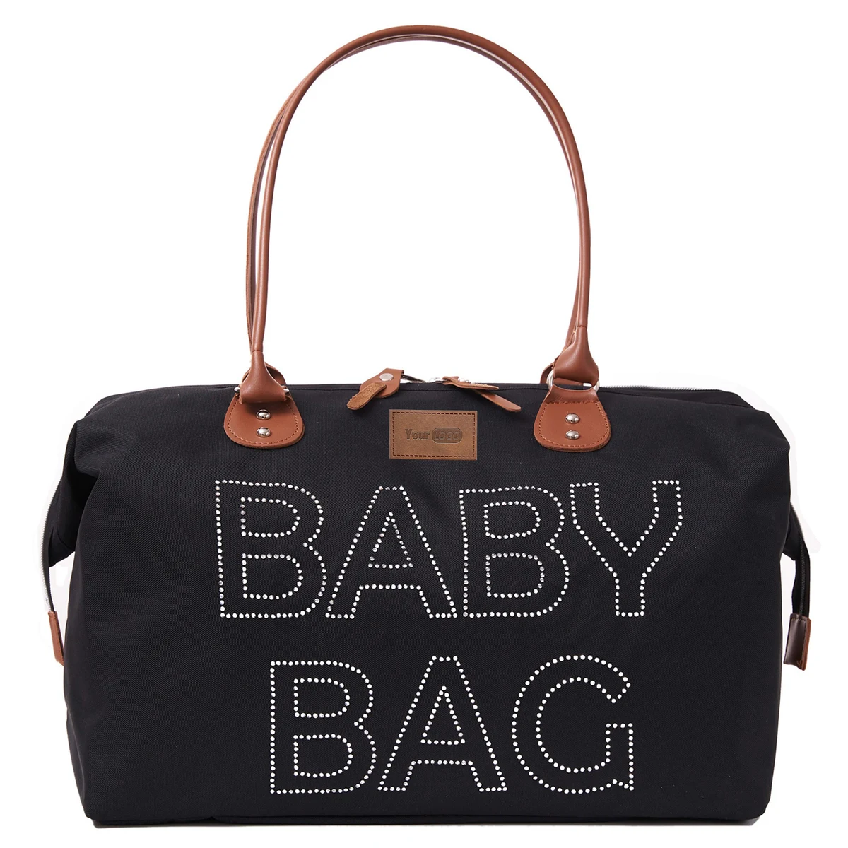 Polyester Baby Diaper Hospital Tote Duffelbag black 1