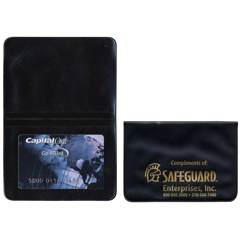 Card Case with 2 clear pockets