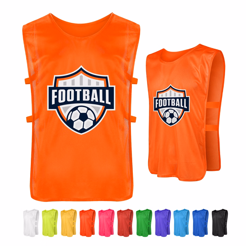Custom Training Pinnies With Elastic Side