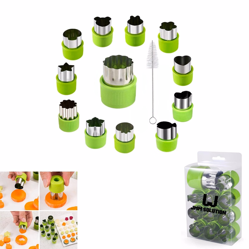 Vegetable Cutter Shapes Set Included 12 Pcs Different Shape.