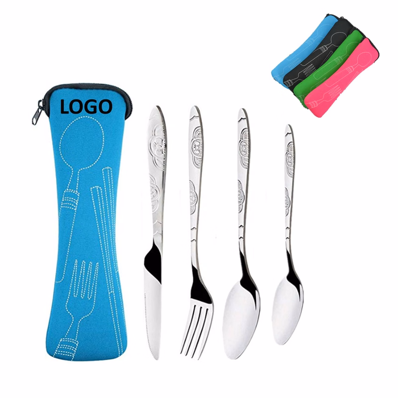4 Piece Cutlery Set In Pouch