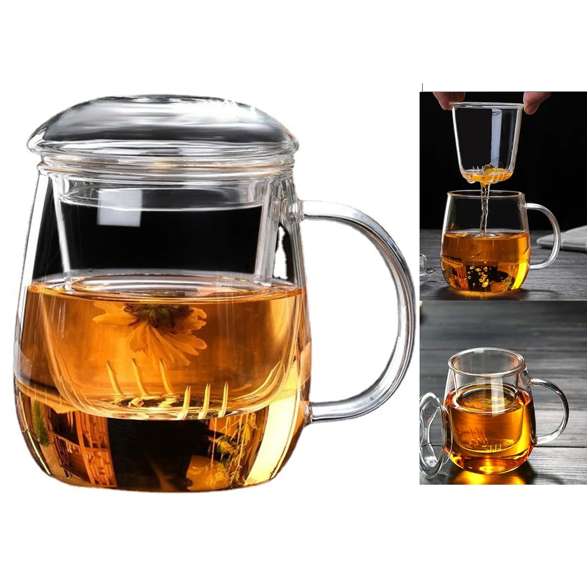 350 ML 12 oz Tea Glass Mug 1