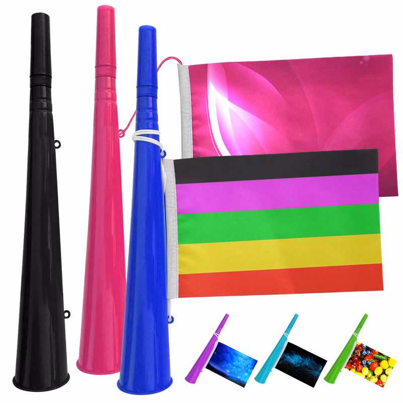 Flag Plastic Vuvuzela Fan Horns