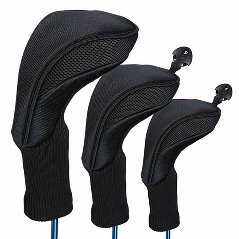 Golf Driver Head Cover 3 Pcs Set