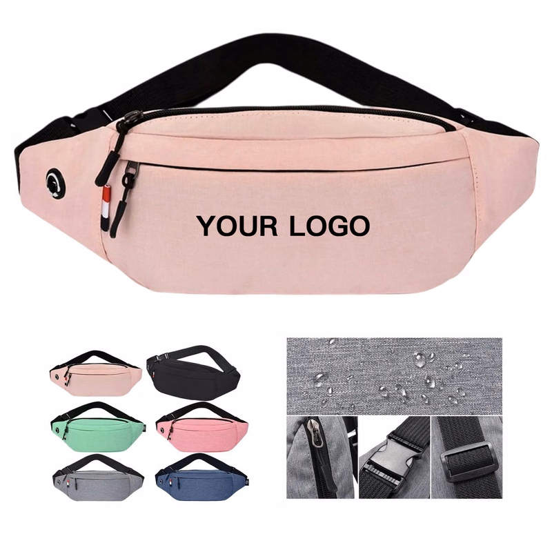 Fanny Pack with Zipper Pockets and Strap