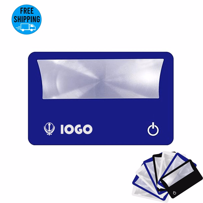 LED Illuminated Magnifier 3X Pocket Card