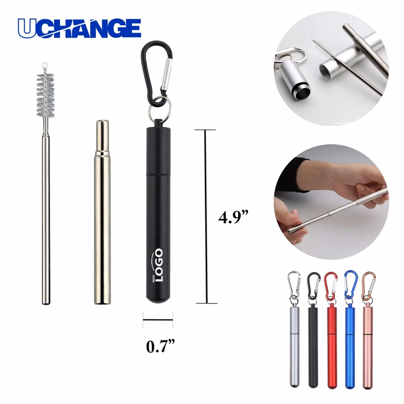 Telescopic Straw with Aluminum Case Set