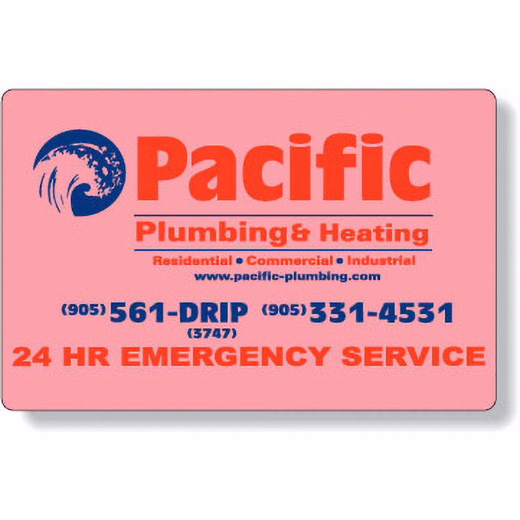 Fluorescent Red Paper Roll Labels Stock Rectangle (3.25"x5")