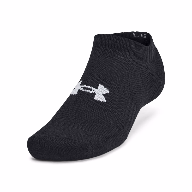 UA Training Cotton Unisex 3-Pack No Show Socks