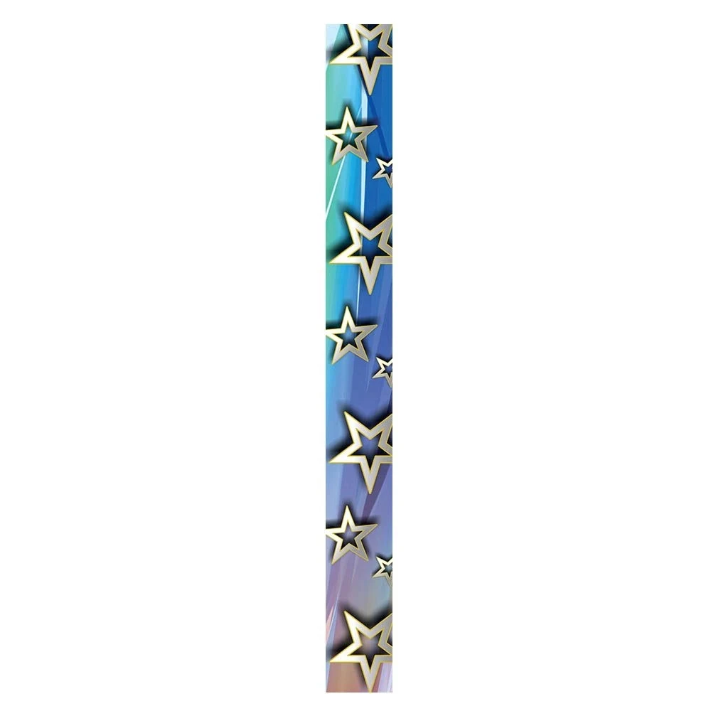 7/8" Stock STAR RWB Poly-Satin Sublimated Neck Ribbon 1