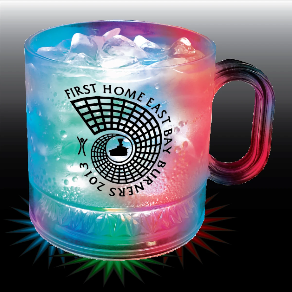 12oz 3-Light Plastic Coffee Mug with Handle 1