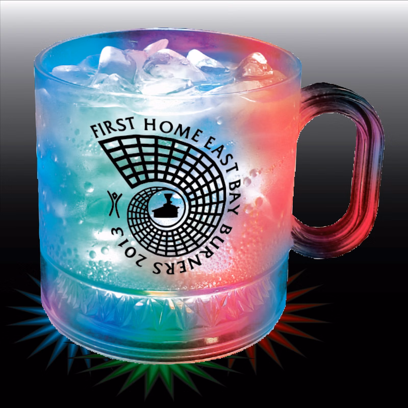 12oz 3-Light Plastic Coffee Mug with Handle