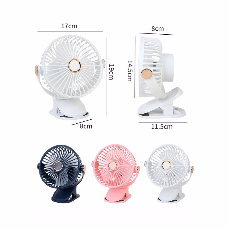 USB / Charging 800mAh Rechargeable Type-C Fan w/Clip