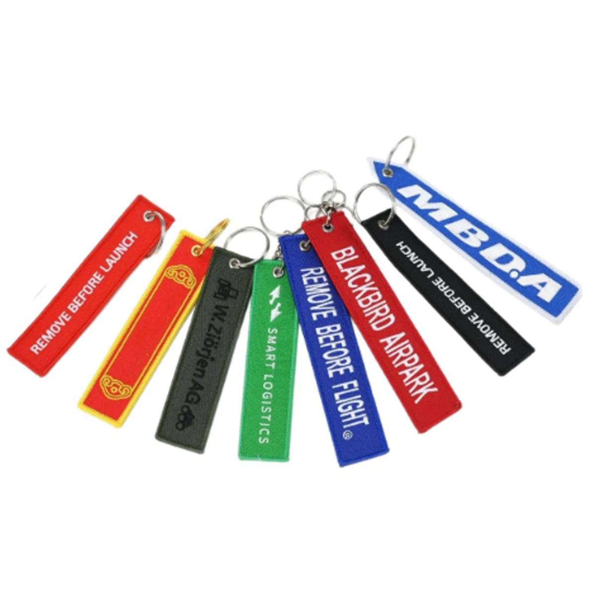2-Sided Embroidery Luggage Keychain Tag 1