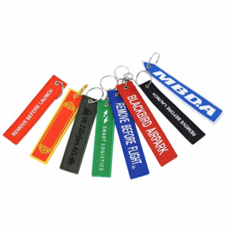 2-Sided Embroidery Luggage Keychain Tag