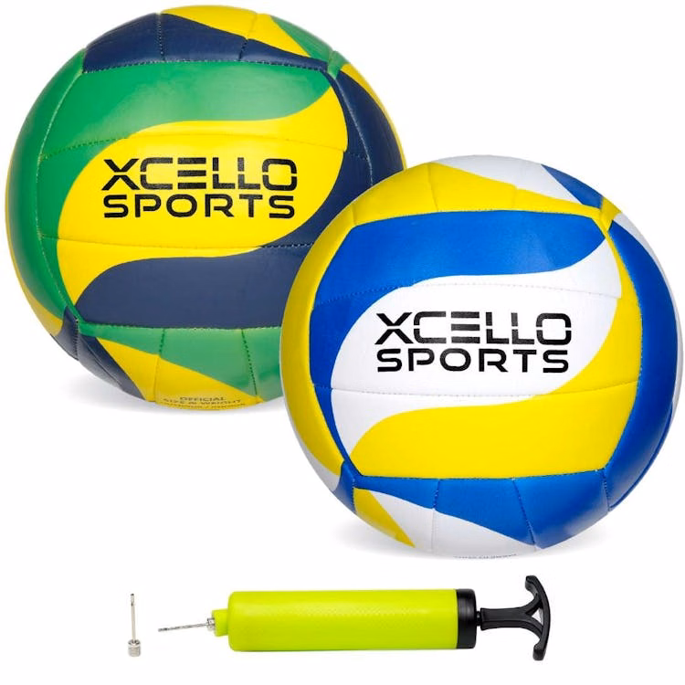 Volleyballs - Green and White Official Size