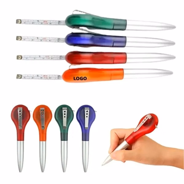 Ballpoint Pen with 40-Inch Tape Measure