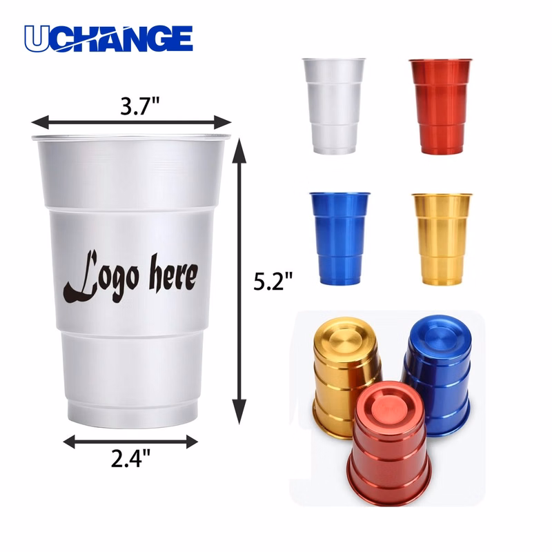 Custom Aluminum Drinking Cup Container (16 OZ)