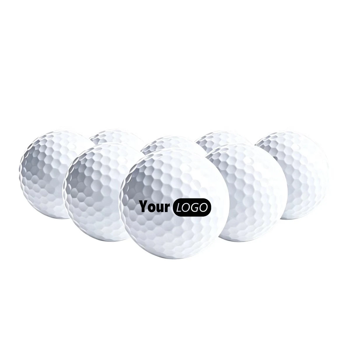 Two Layer Surlyn Synthetic Rubber Practice Golf Ball 1