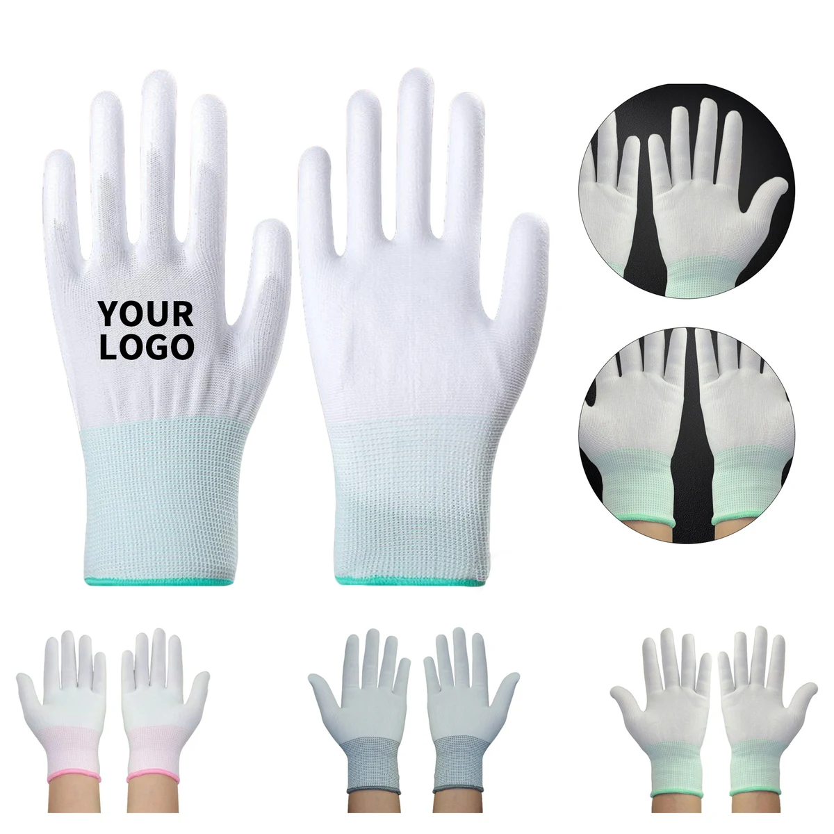 Nylon Coated Work Glove 7.8" x 4.3" 1