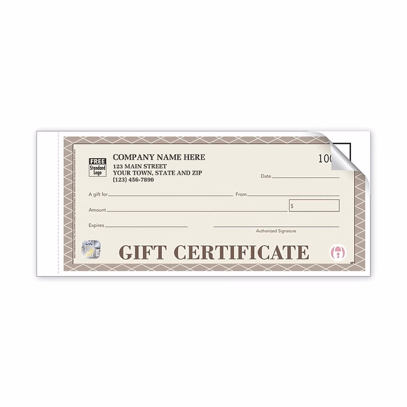 Gift Certificates - High Security Santa Fe, Individual Sets
