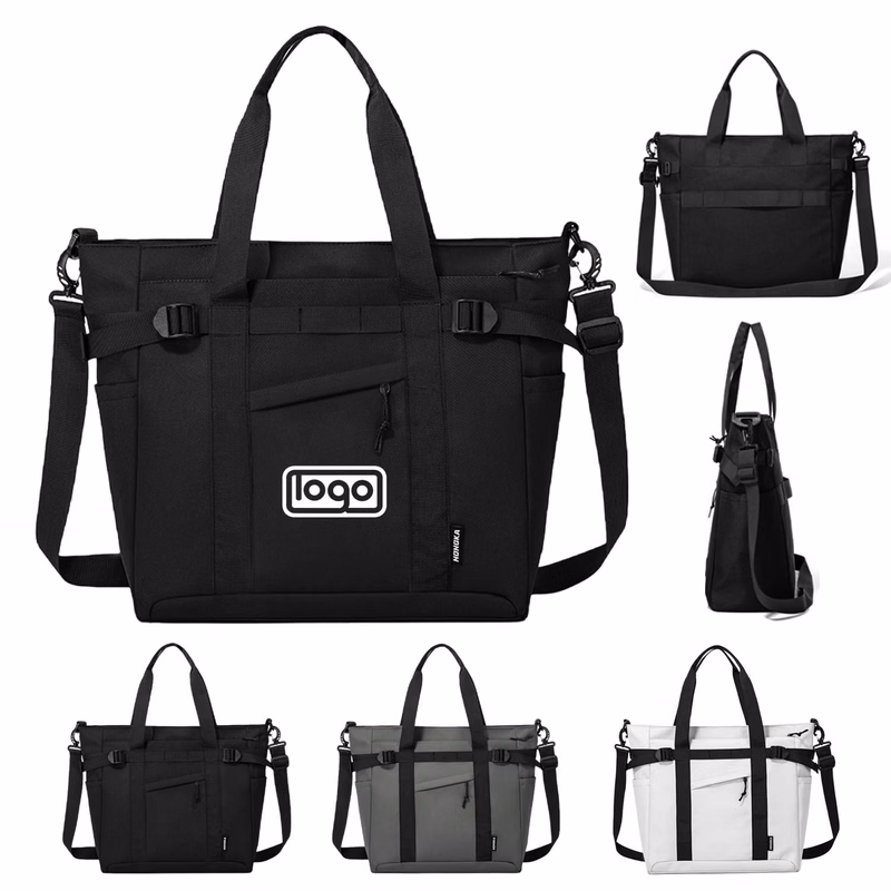 Waterproof Nylon Casual Shoulder Bag w/ Luggage Strap